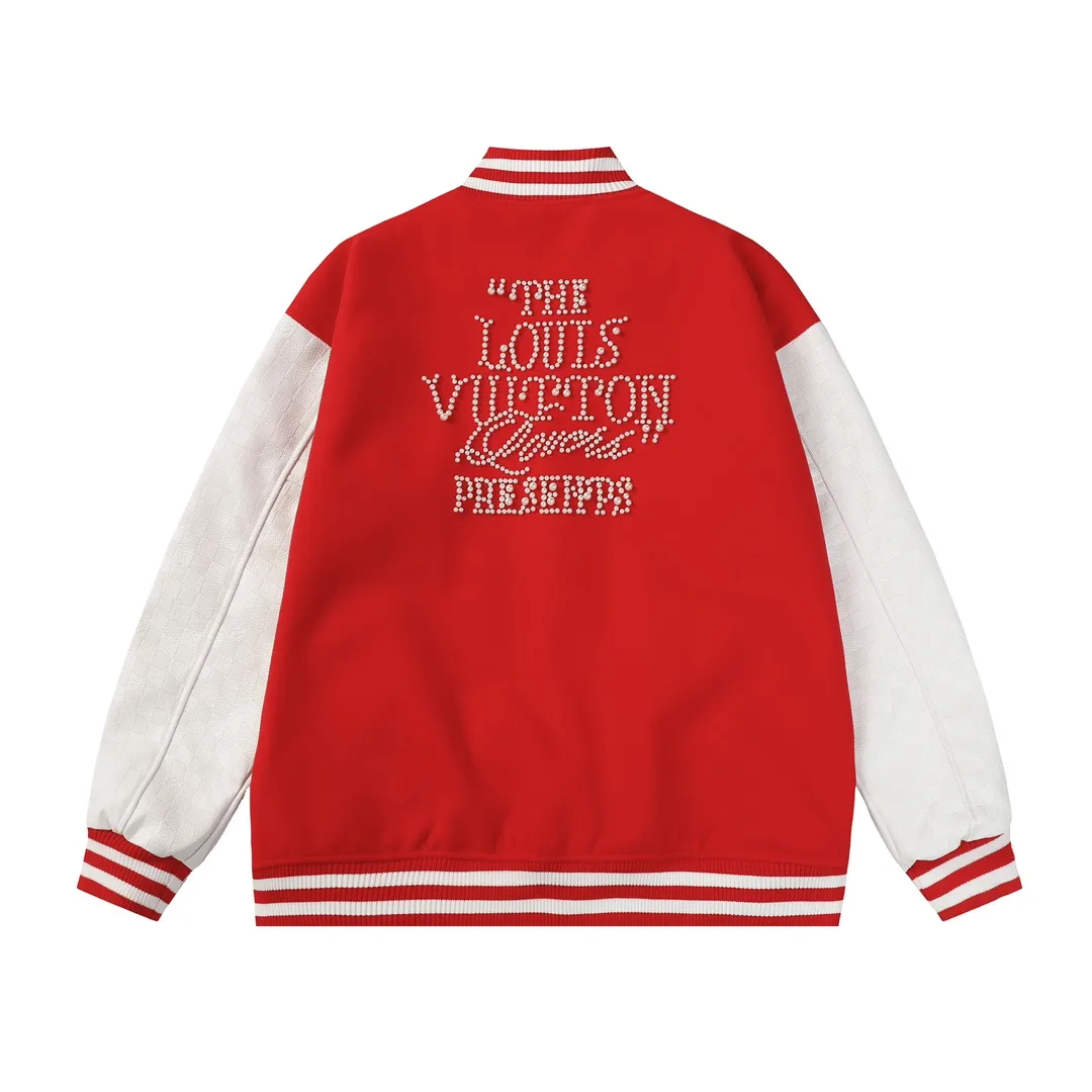 Embellished Damier Sleeve Varsity Jacket D27022173 — view 9