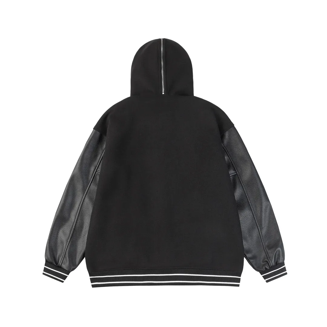 Logo Patch Hooded Varsity Jacket D27022181 — view 9
