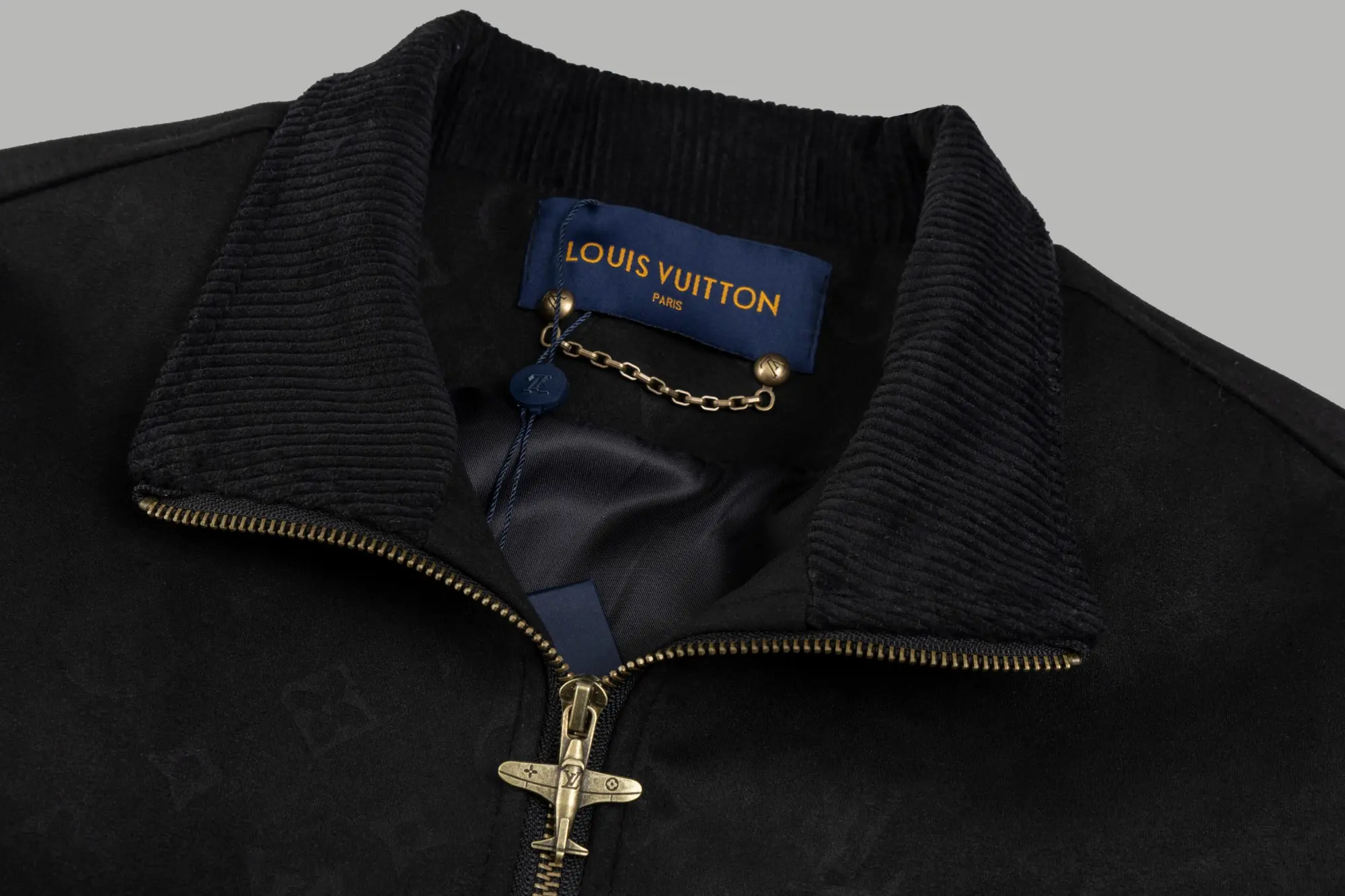 Monogram Embroidered Suede Bomber Jacket D27022184 — view 4