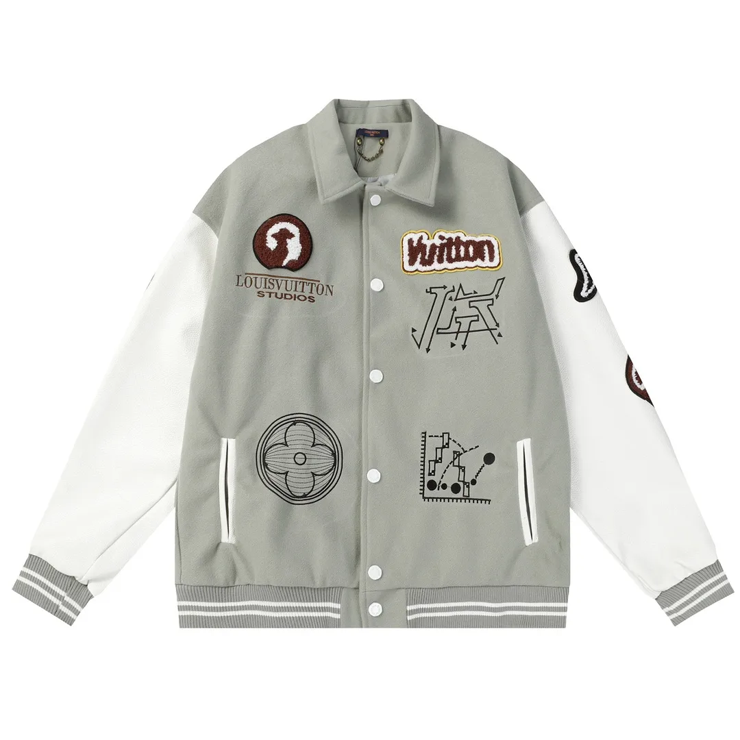 Embroidered Patch Varsity Bomber Jacket D24522182