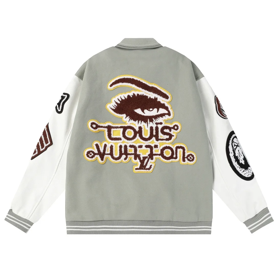 Embroidered Patch Varsity Bomber Jacket D24522182 — view 9