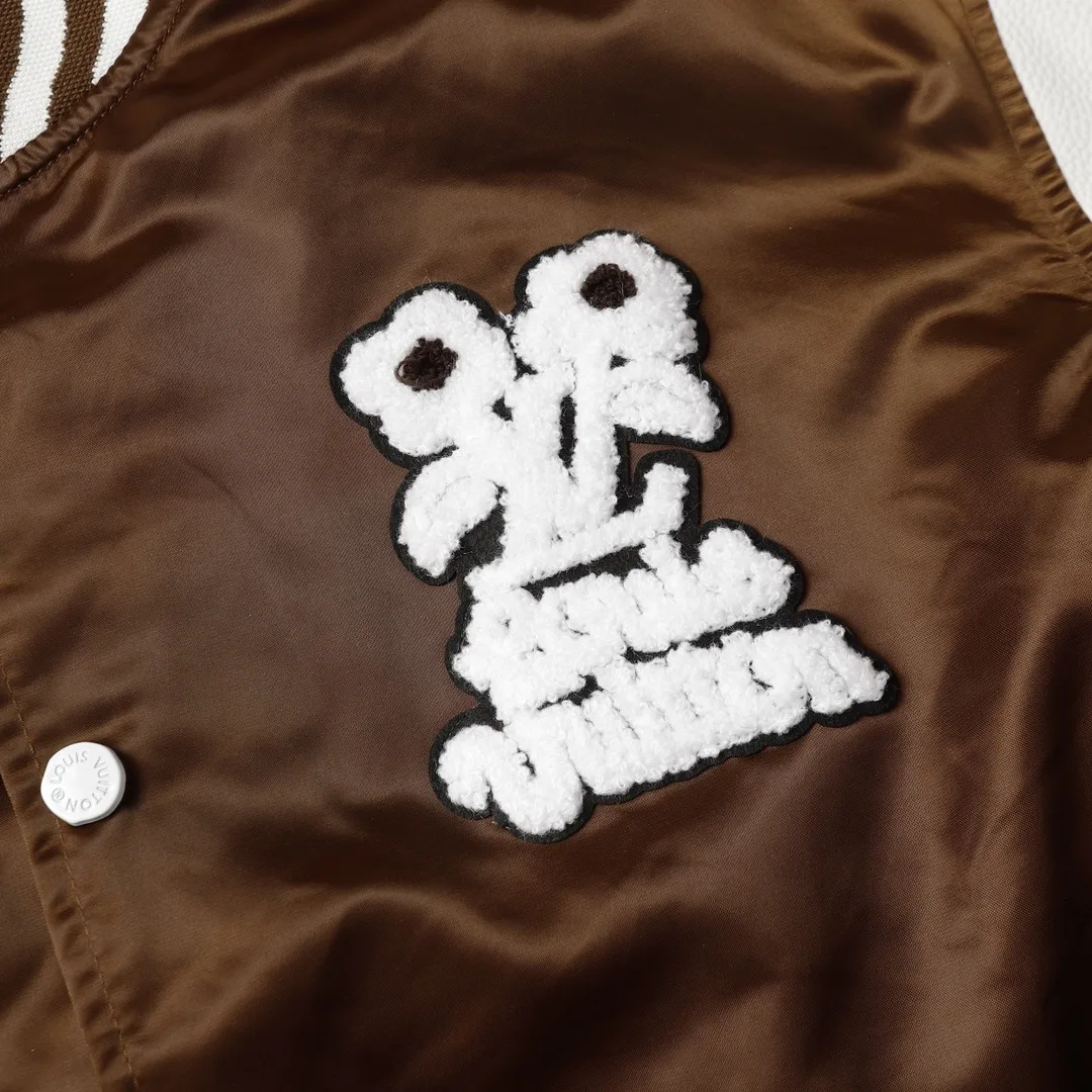 Embroidered Varsity Bomber Jacket D25522176 — view 3