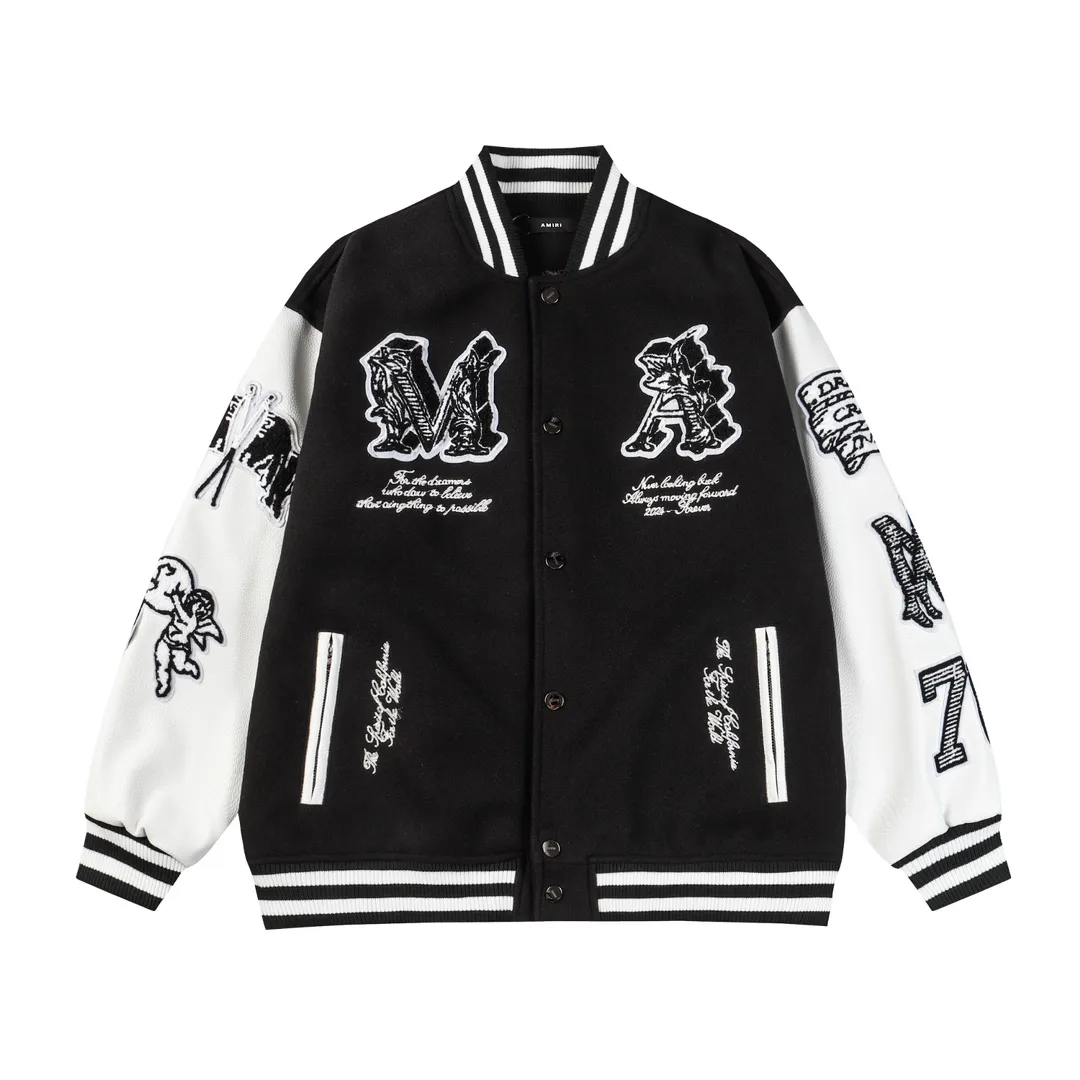 Cupid Embroidered Varsity Bomber Jacket D25522180