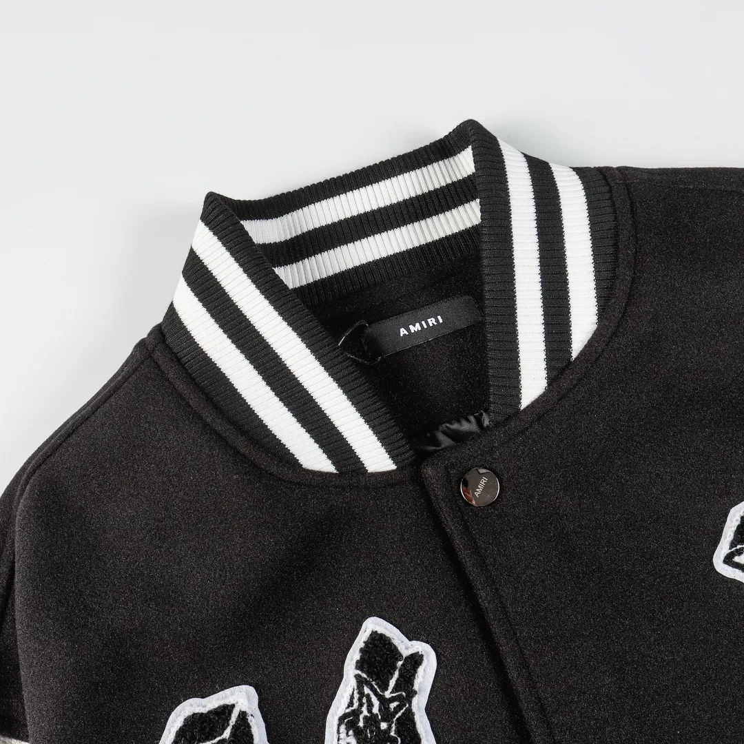 Cupid Embroidered Varsity Bomber Jacket D25522180 — view 2