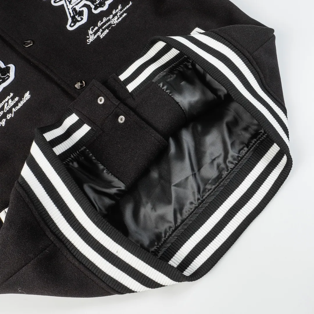 Cupid Embroidered Varsity Bomber Jacket D25522180 — view 5