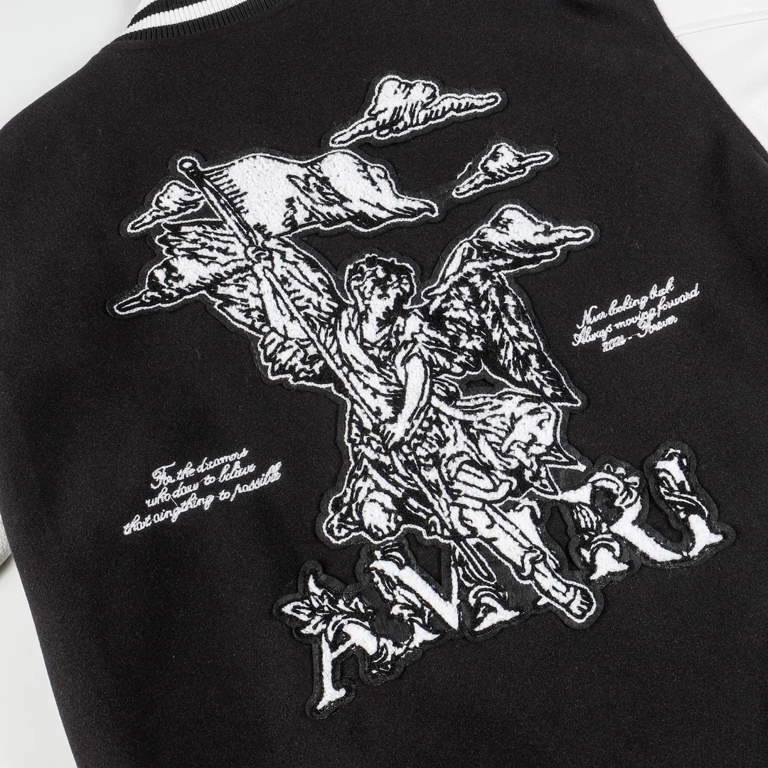 Cupid Embroidered Varsity Bomber Jacket D25522180 — view 8