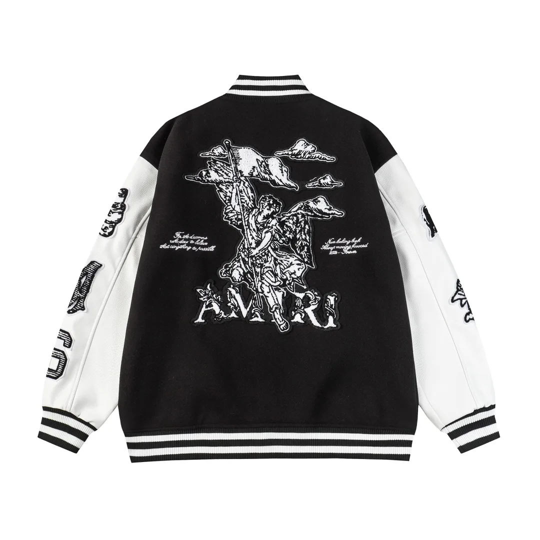 Cupid Embroidered Varsity Bomber Jacket D25522180 — view 9