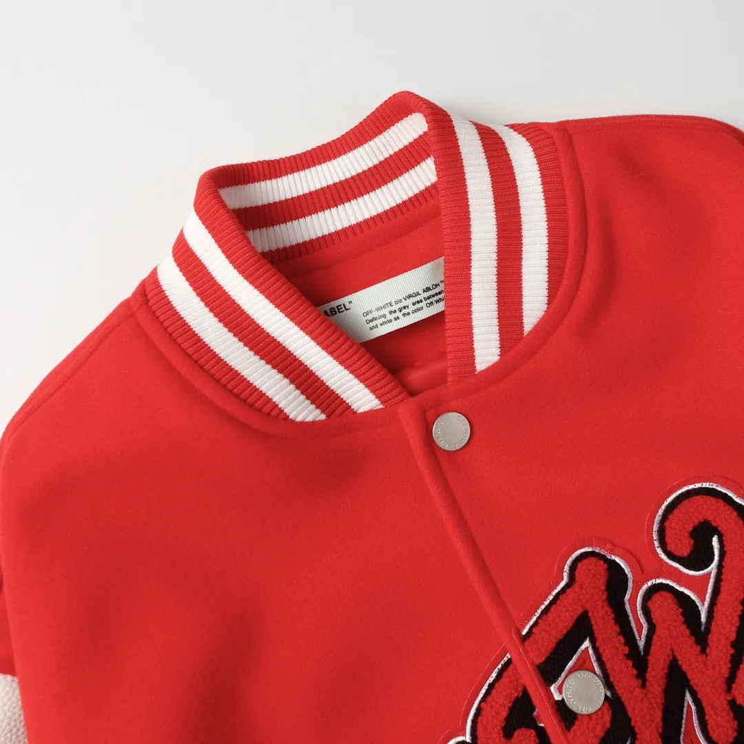 Off-White x NBA Chicago Bulls Varsity Jacket D24522179 — view 2