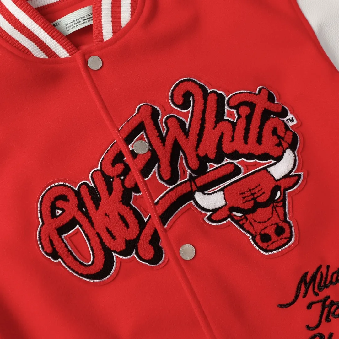 Off-White x NBA Chicago Bulls Varsity Jacket D24522179 — view 3