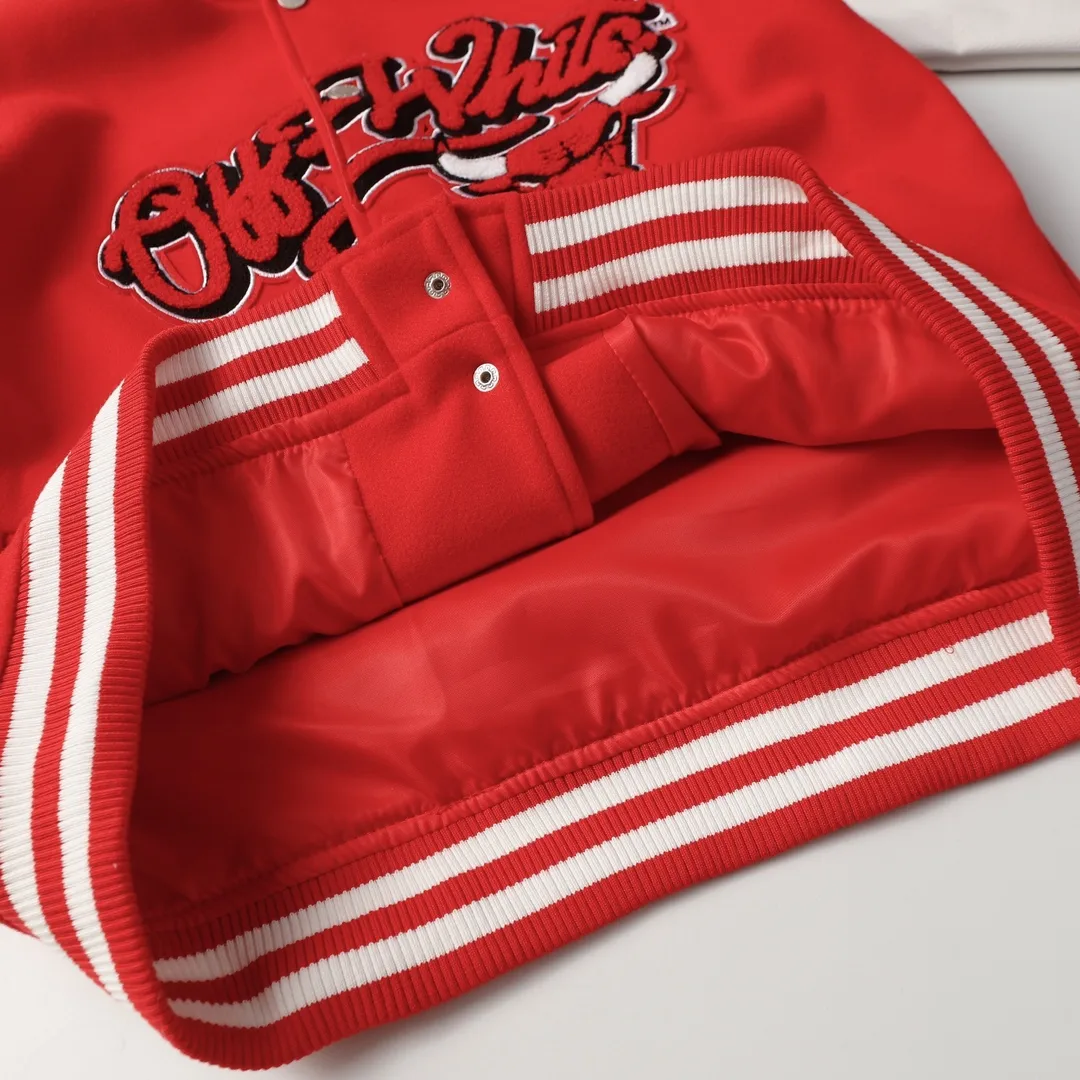 Off-White x NBA Chicago Bulls Varsity Jacket D24522179 — view 4