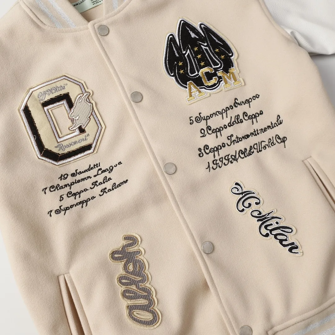 Embroidered Patch Varsity Jacket D25522175 — view 3