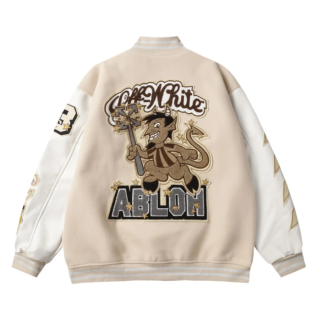 Embroidered Patch Varsity Jacket D25522175 — view 9