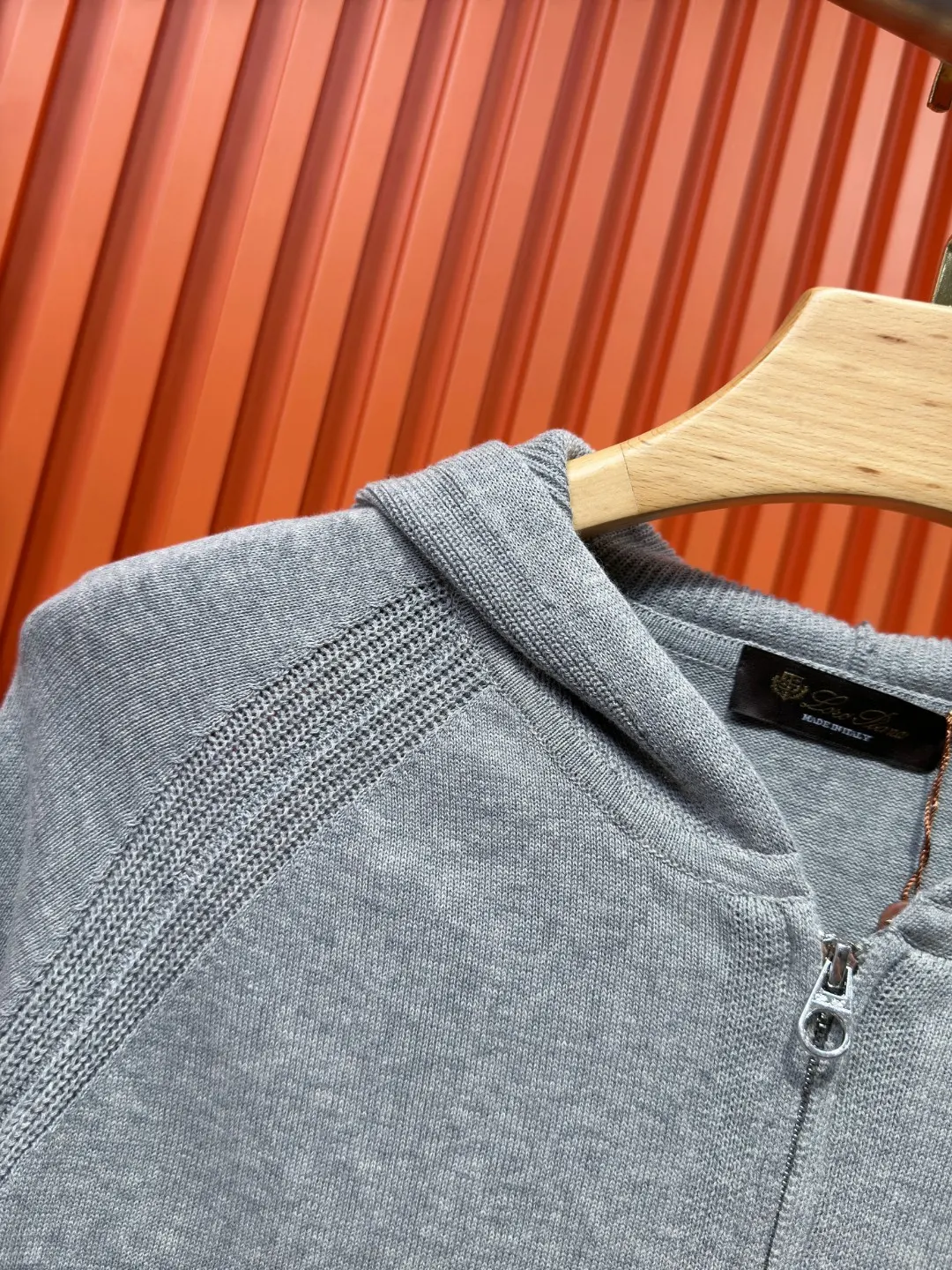 Knit Zip-Up Hooded Cardigan D24519728 — view 5