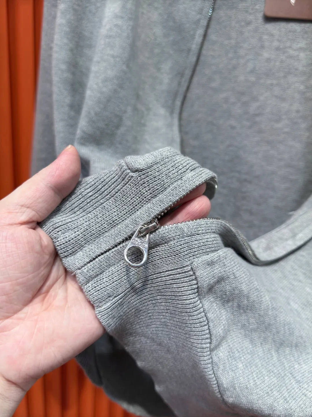 Knit Zip-Up Hooded Cardigan D24519728 — view 8