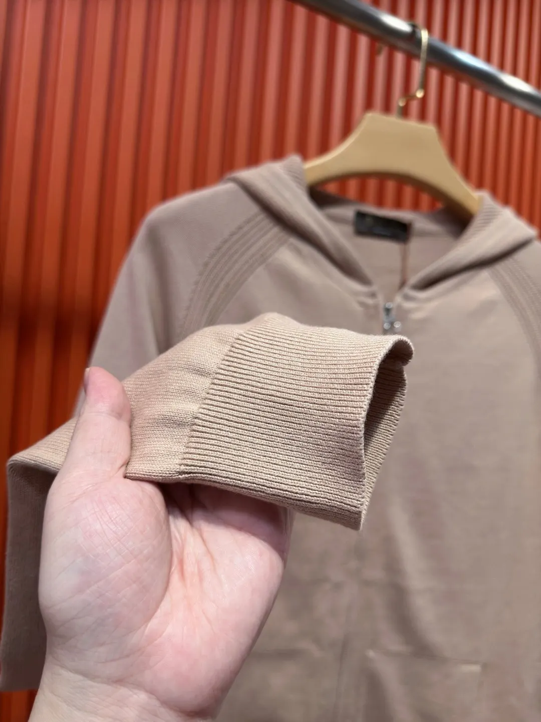 Loro Piana Zip-Up Knit Hoodie D24519727 — view 6