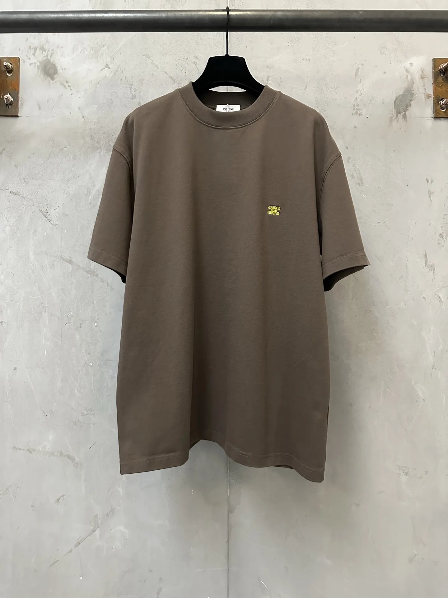 Triomphe Embroidered Heavyweight Cotton T-Shirt D19011186