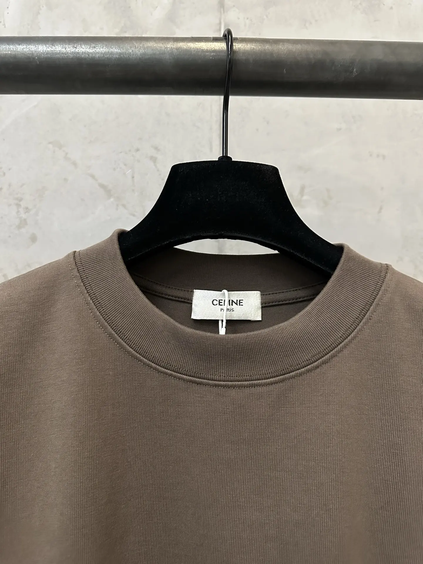 Triomphe Embroidered Heavyweight Cotton T-Shirt D19011186 — view 5