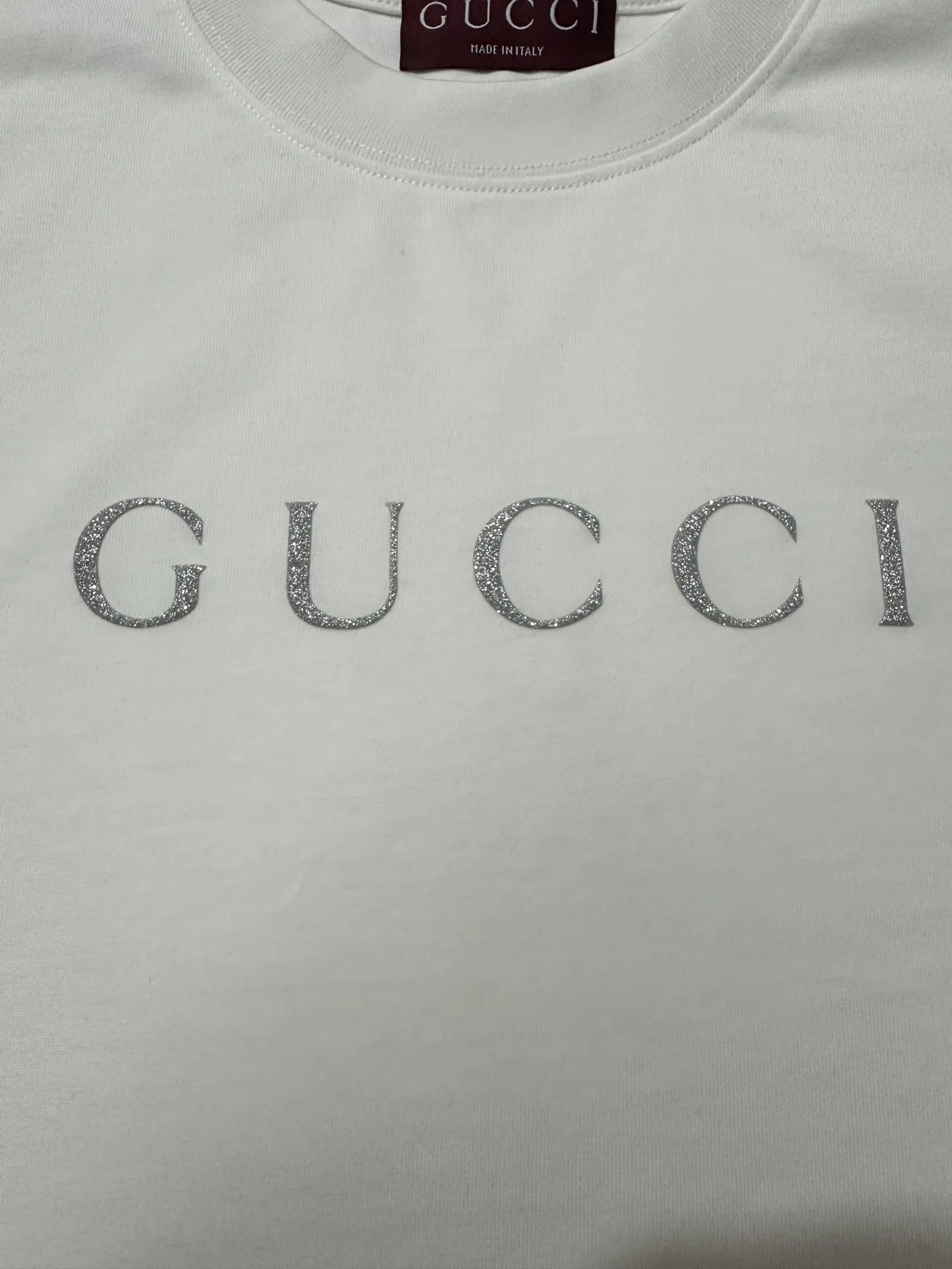 Glitter Logo Long-Sleeve Cotton T-Shirt D22022292 — view 6