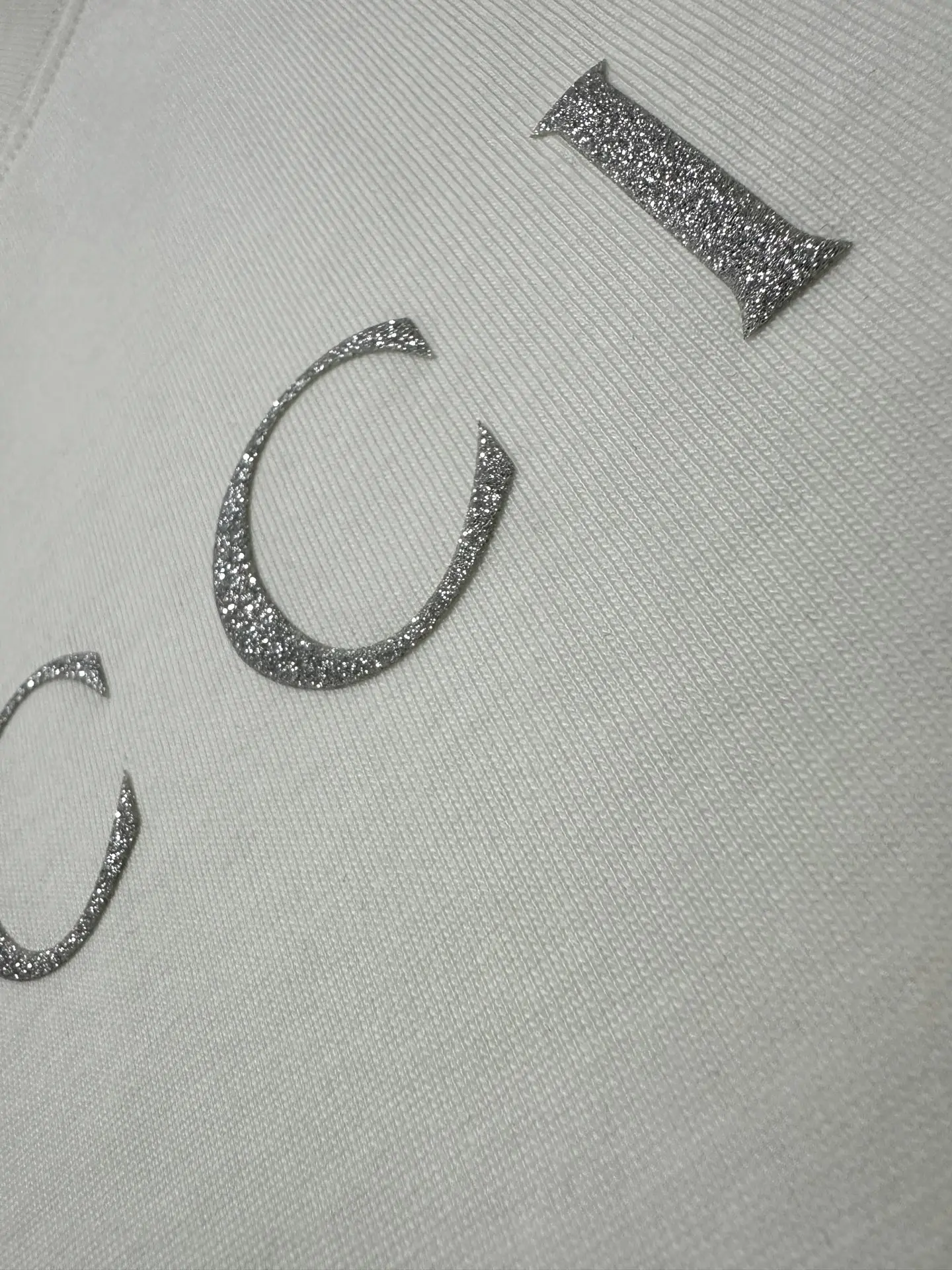 Glitter Logo Long-Sleeve Cotton T-Shirt D22022292 — view 8