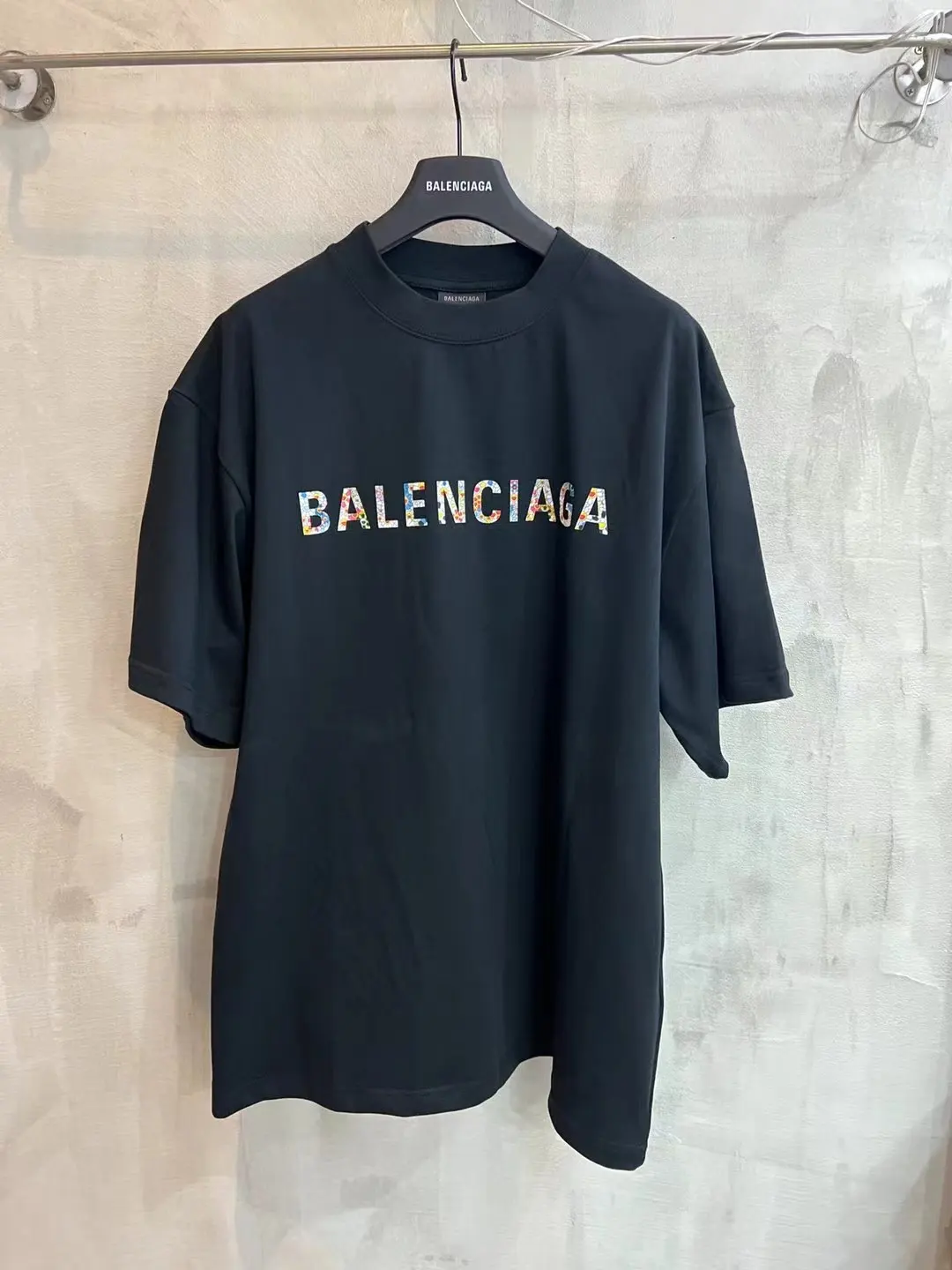 Floral Logo Print Oversized T-Shirt D11518643