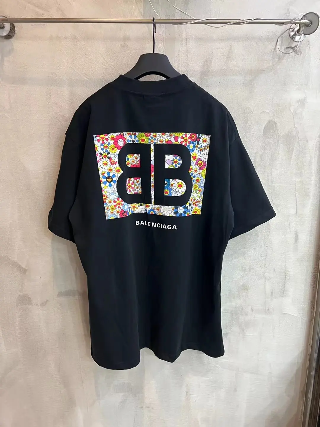 Floral Logo Print Oversized T-Shirt D11518643 — view 2