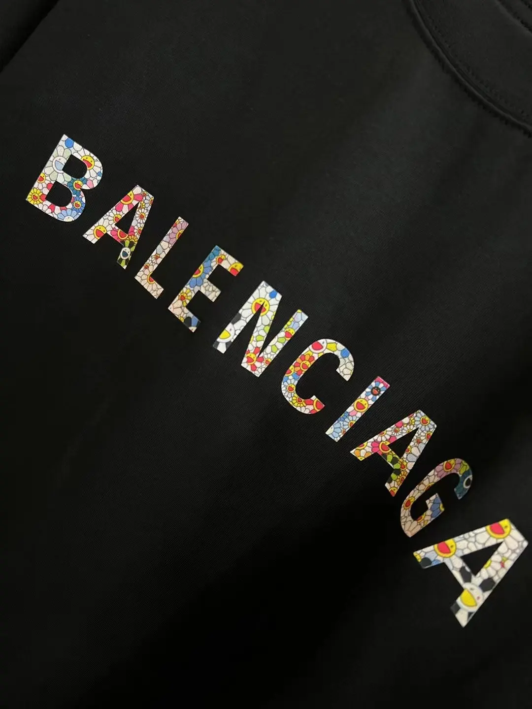 Floral Logo Print Oversized T-Shirt D11518643 — view 4