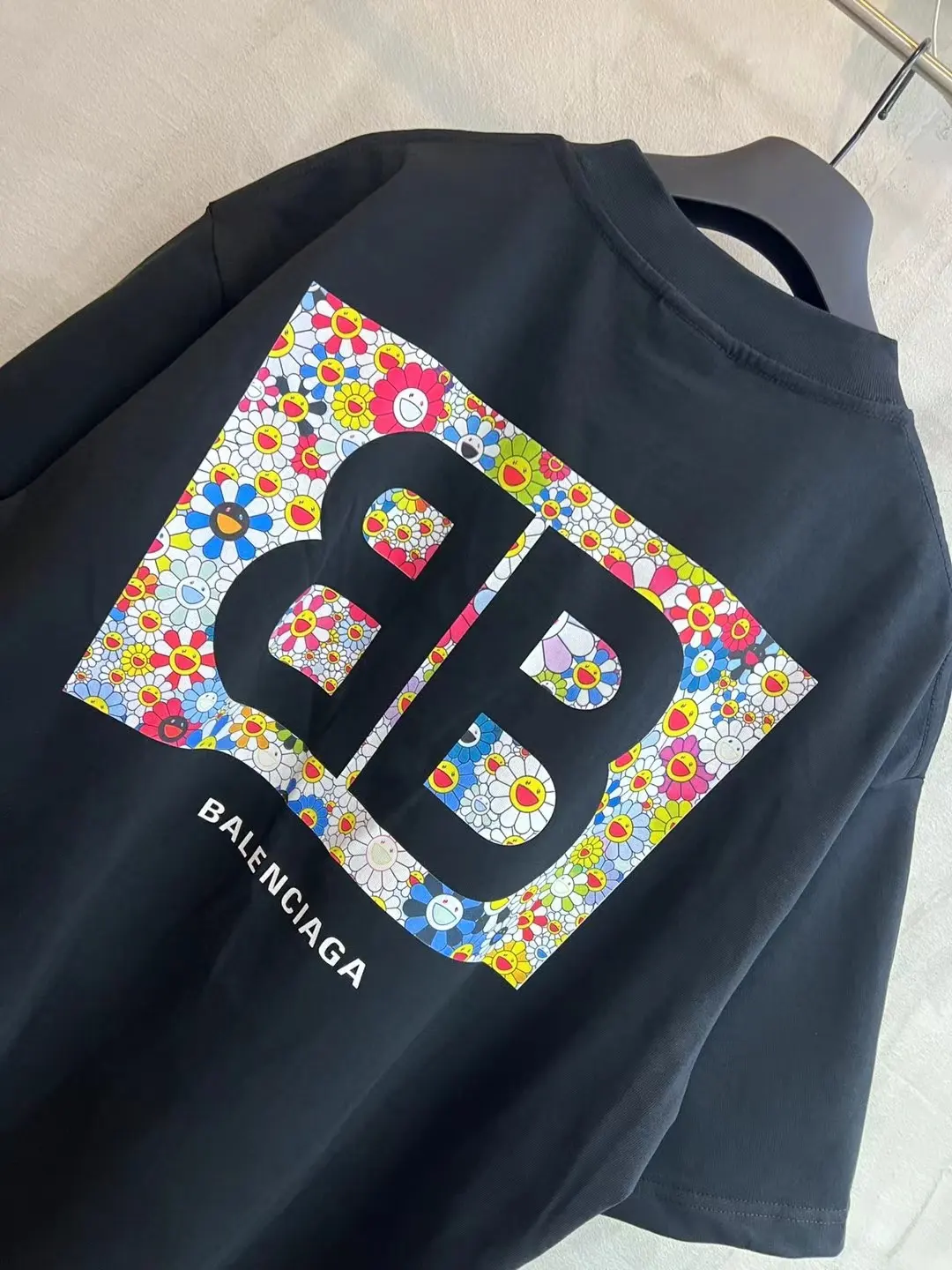 Floral Logo Print Oversized T-Shirt D11518643 — view 6
