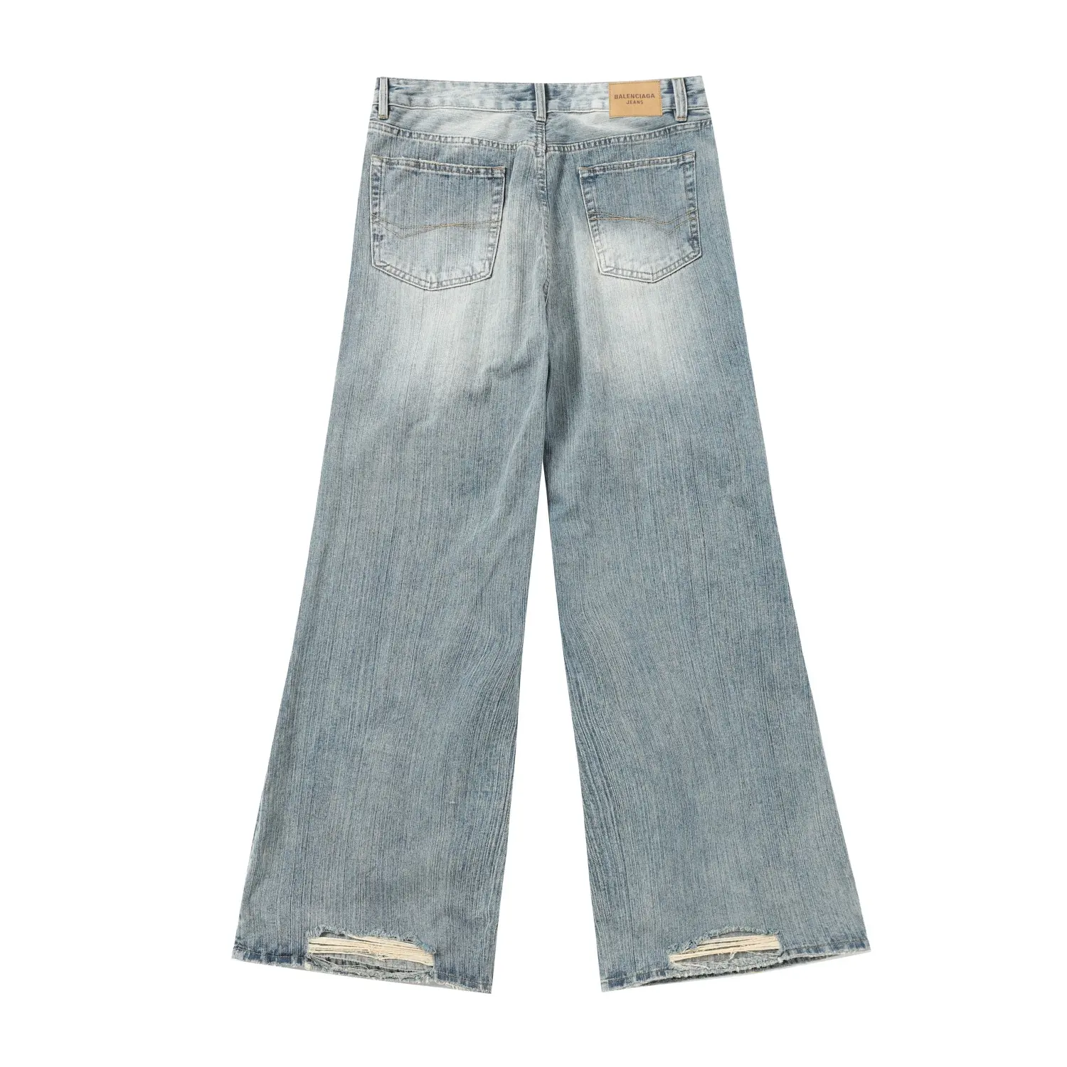 Washed Distressed Flared Jeans D25018690 — view 10