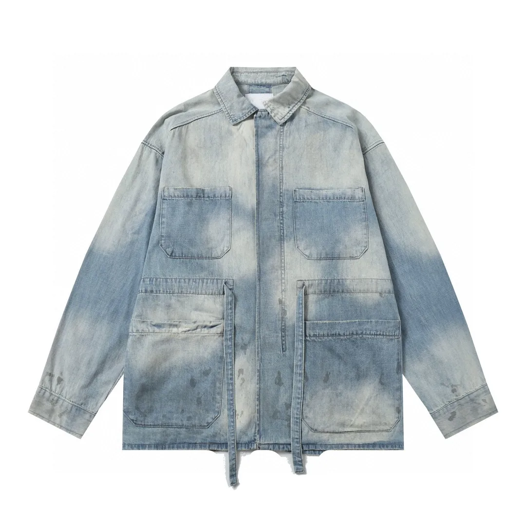 Mud-Dyed Distressed Denim Jacket D17020553 — view 10