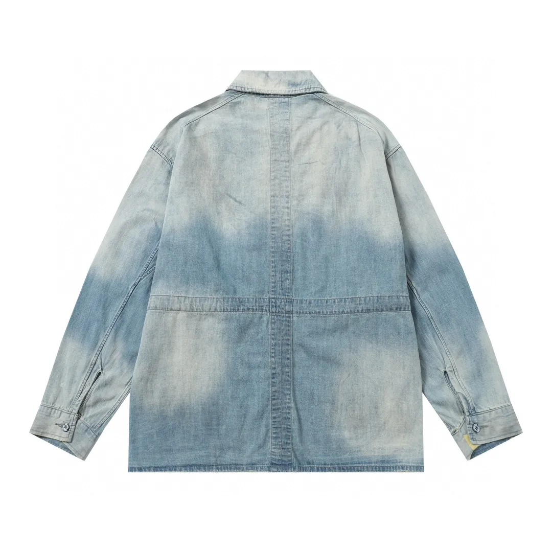Mud-Dyed Distressed Denim Jacket D17020553 — view 11
