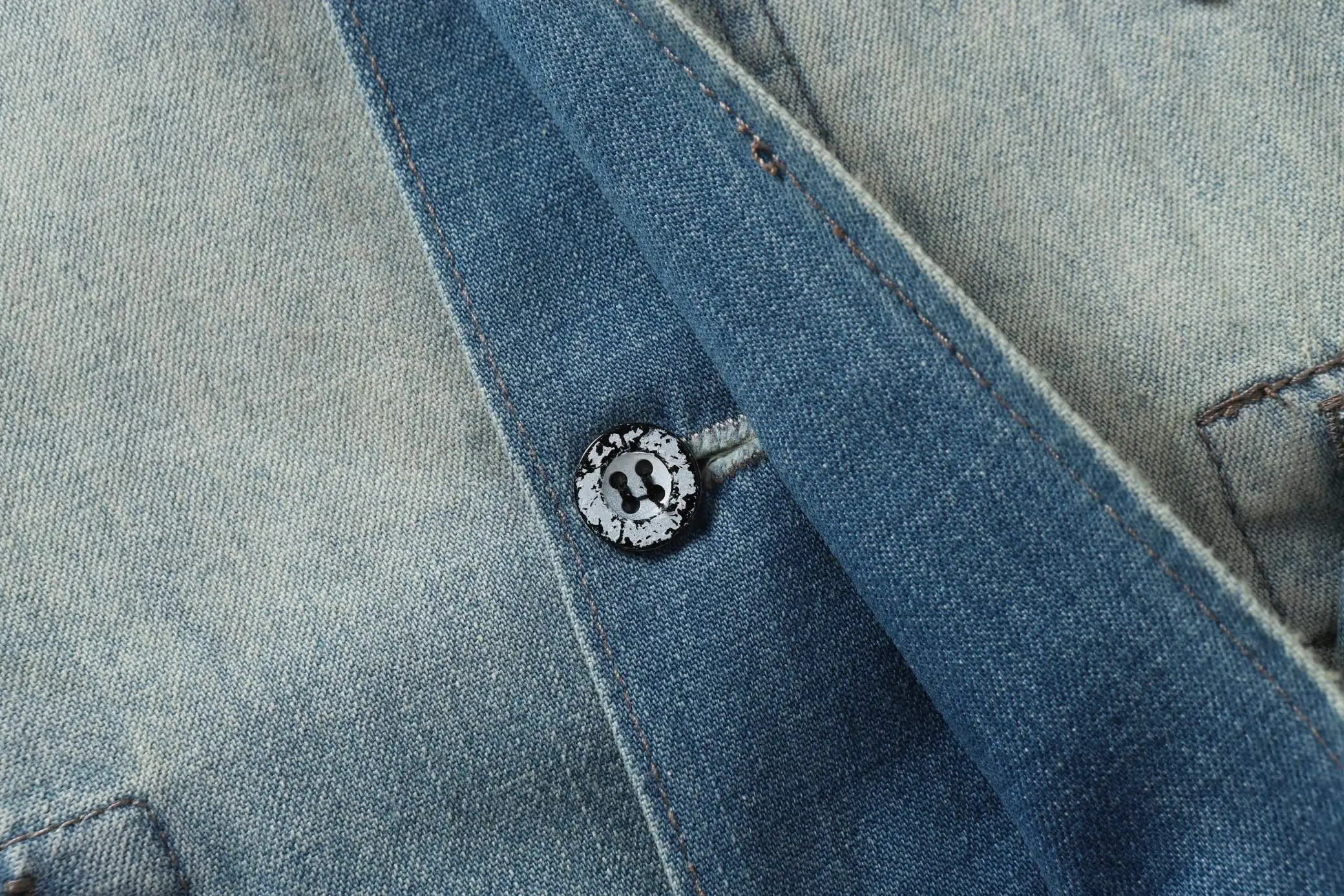 Mud-Dyed Distressed Denim Jacket D17020553 — view 16