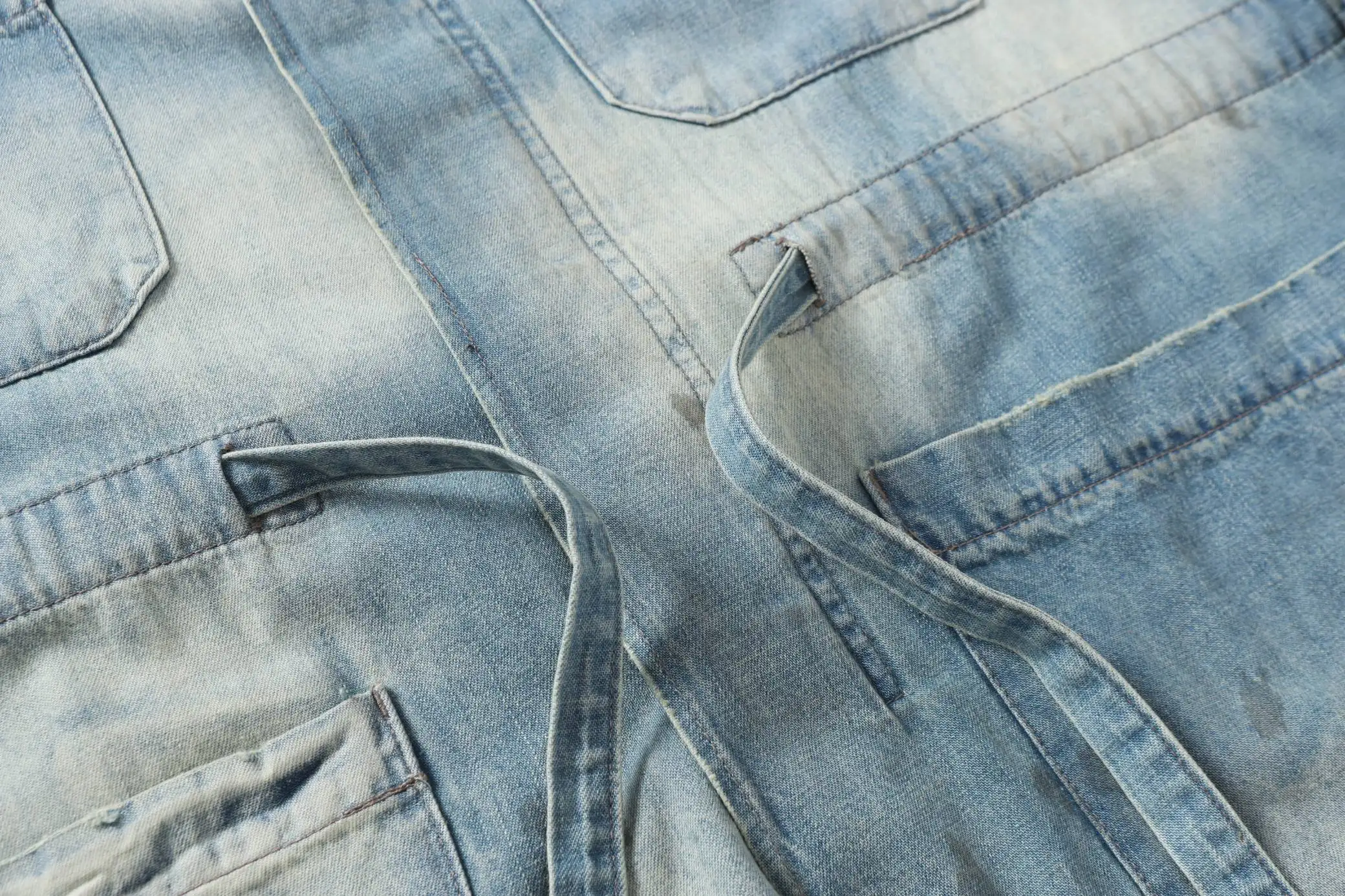 Mud-Dyed Distressed Denim Jacket D17020553 — view 17