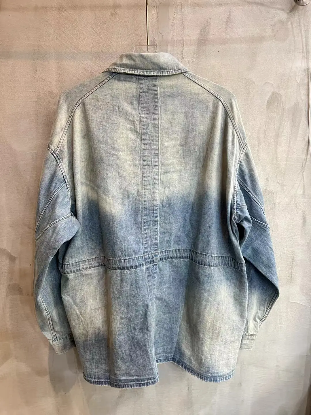 Mud-Dyed Distressed Denim Jacket D17020553 — view 20
