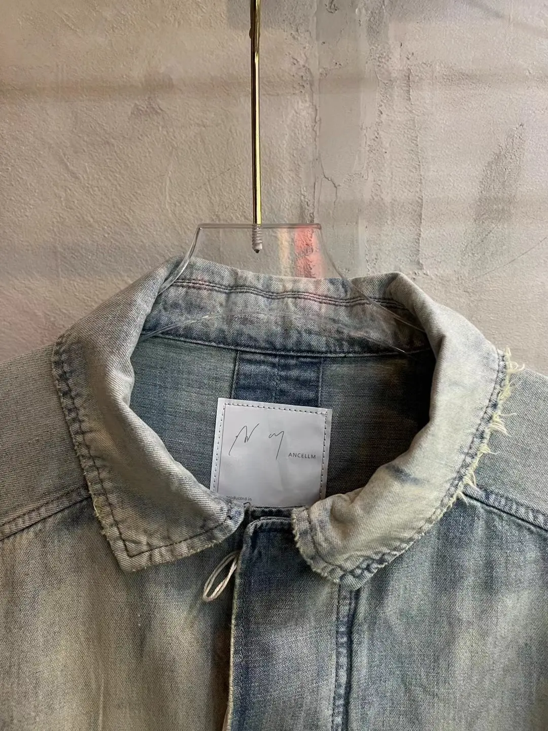Mud-Dyed Distressed Denim Jacket D17020553 — view 21