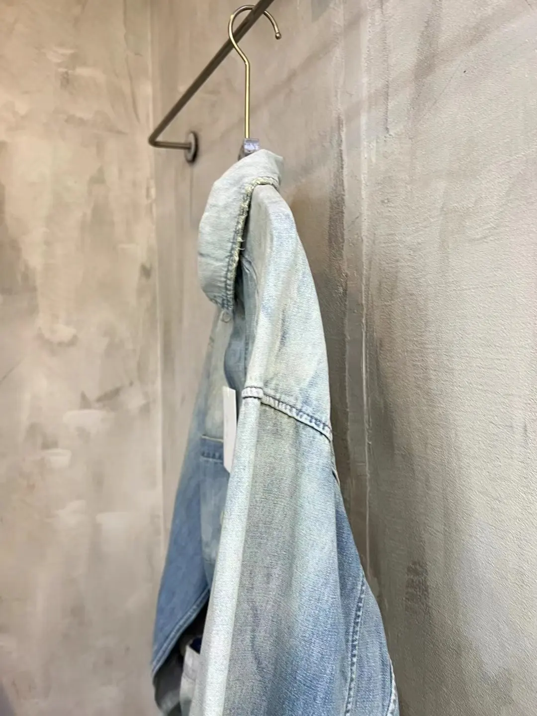 Mud-Dyed Distressed Denim Jacket D17020553 — view 22