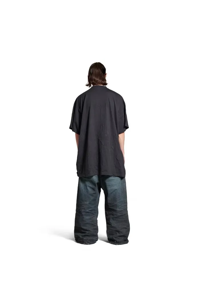 Wide-Leg Panelled Distressed Jeans D24020556 — view 7