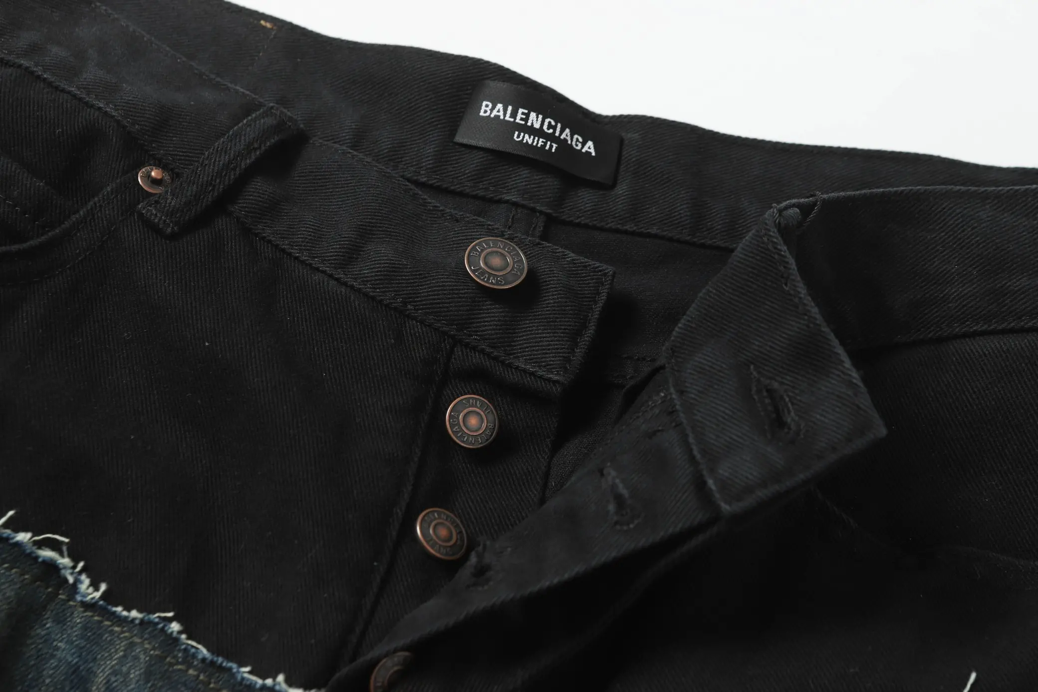 Wide-Leg Panelled Distressed Jeans D24020556 — view 20