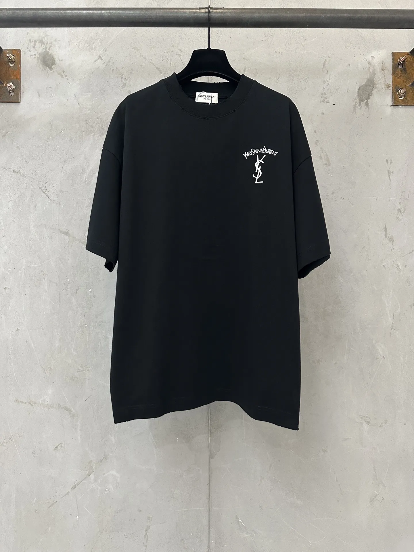 Logo Embroidered Heavyweight Cotton T-Shirt D19011348
