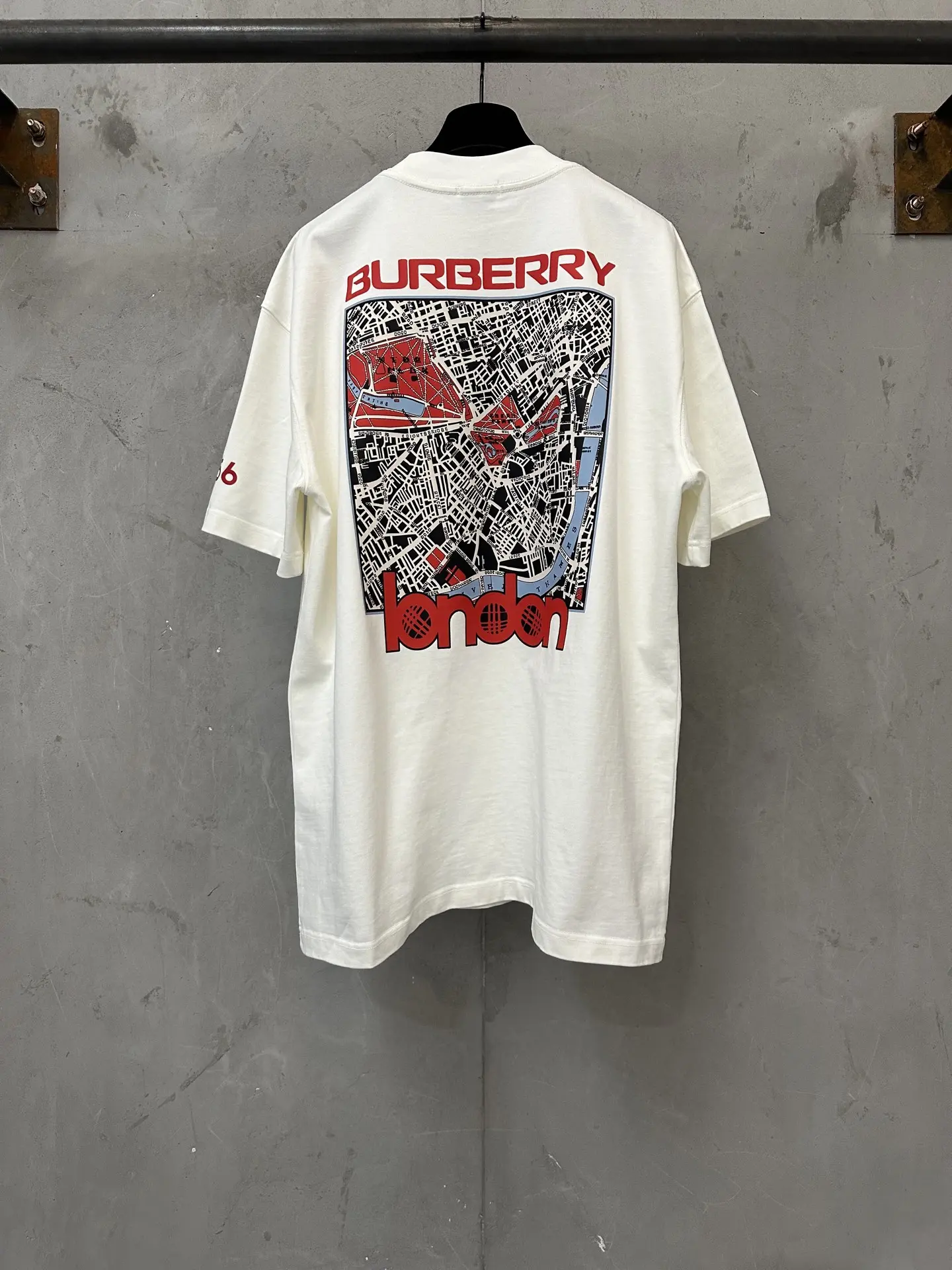 London Map Print Heavyweight Cotton T-Shirt D19523736 — view 2