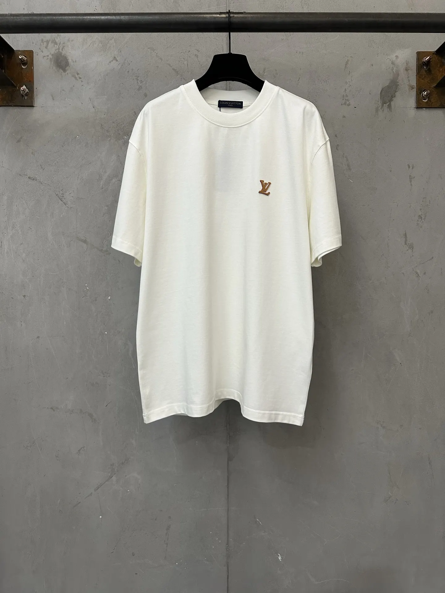 Leather Patch Logo Heavyweight Cotton T-Shirt D21022237