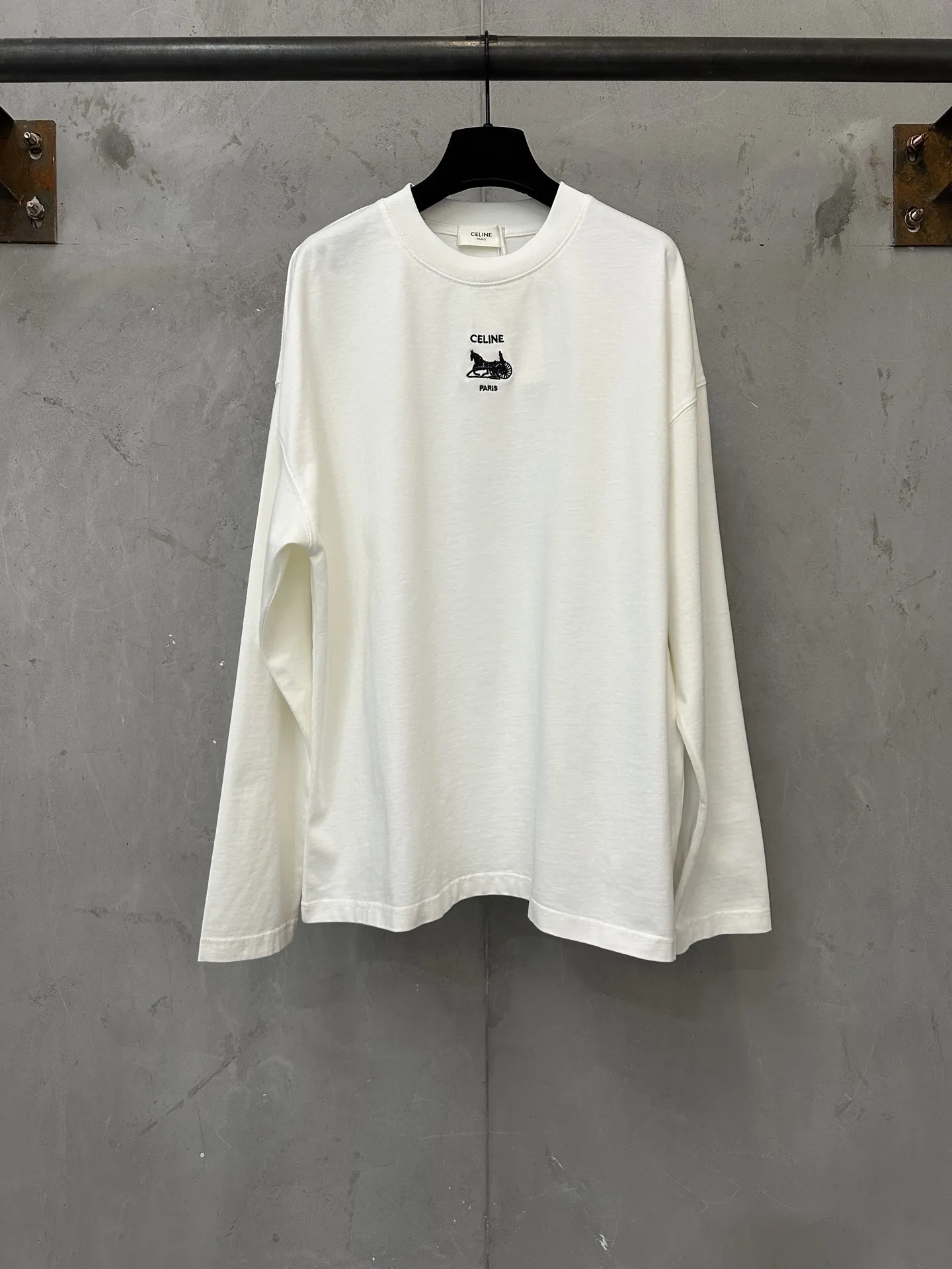 Triomphe Carriage Embroidered Long-Sleeve T-Shirt D22018847