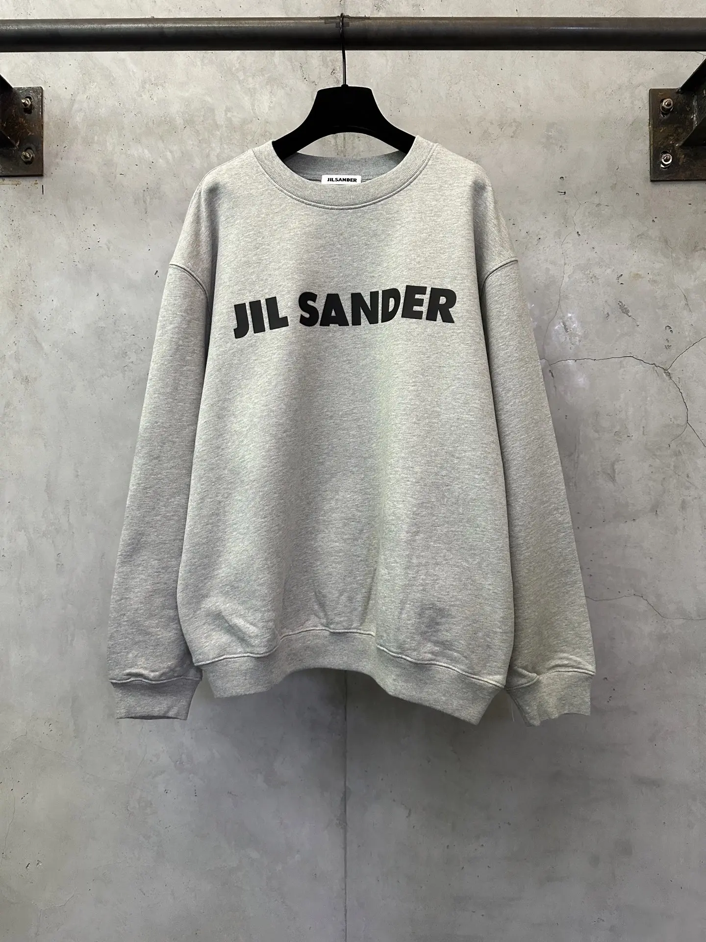 Logo Print Heavyweight Cotton Sweatshirt D25023106