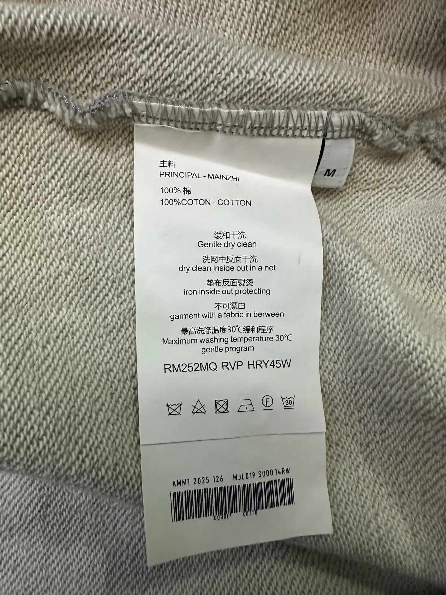 Logo Print Heavyweight Cotton Sweatshirt D25023106 — view 9
