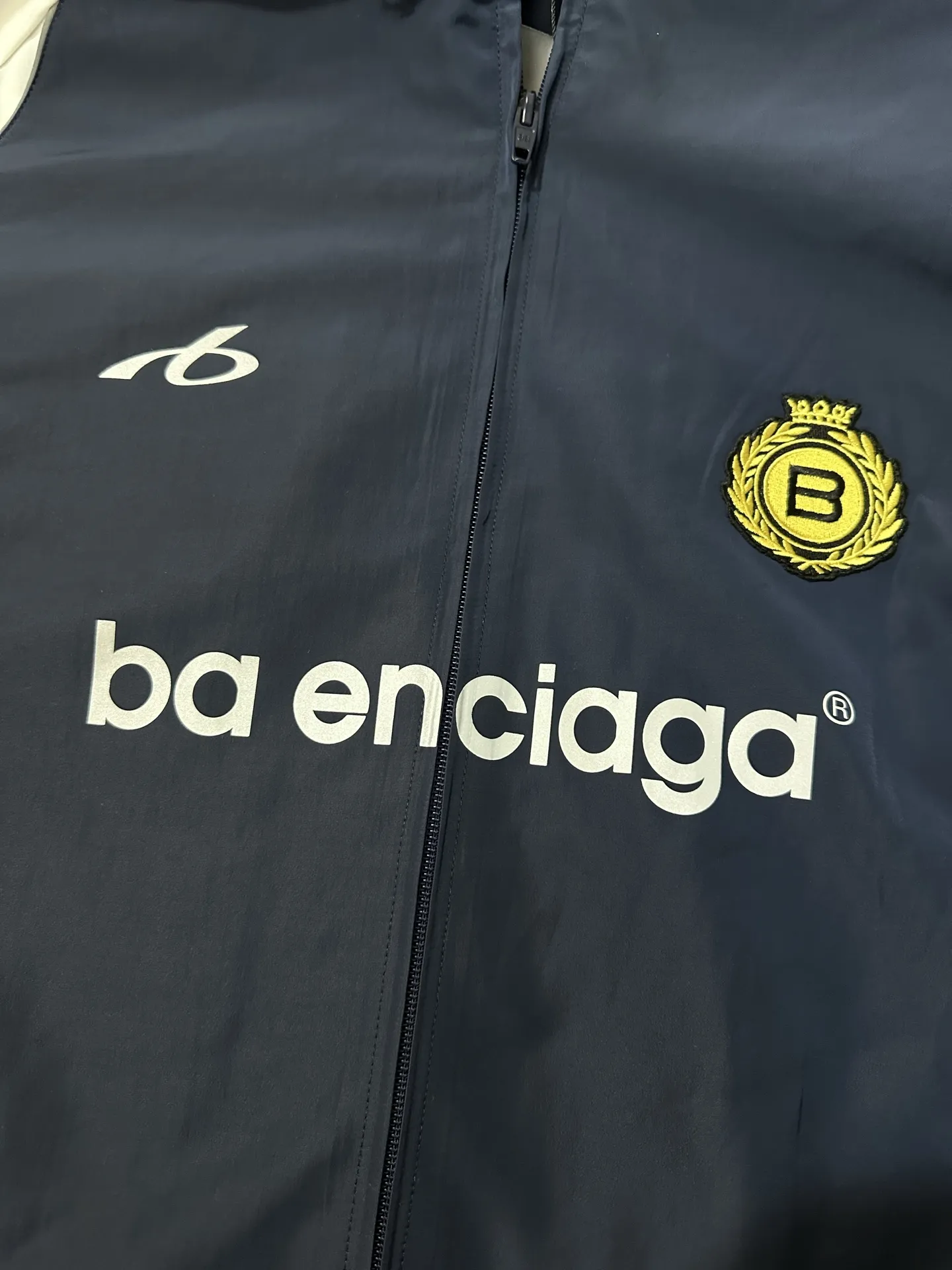 Logo-Print Reflective Nylon Track Jacket D33022212 — view 8