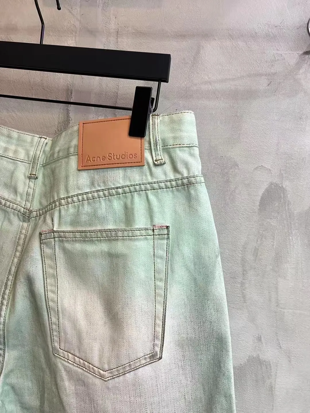 Distressed Mud-Dye Denim Shorts D22518639 — view 6