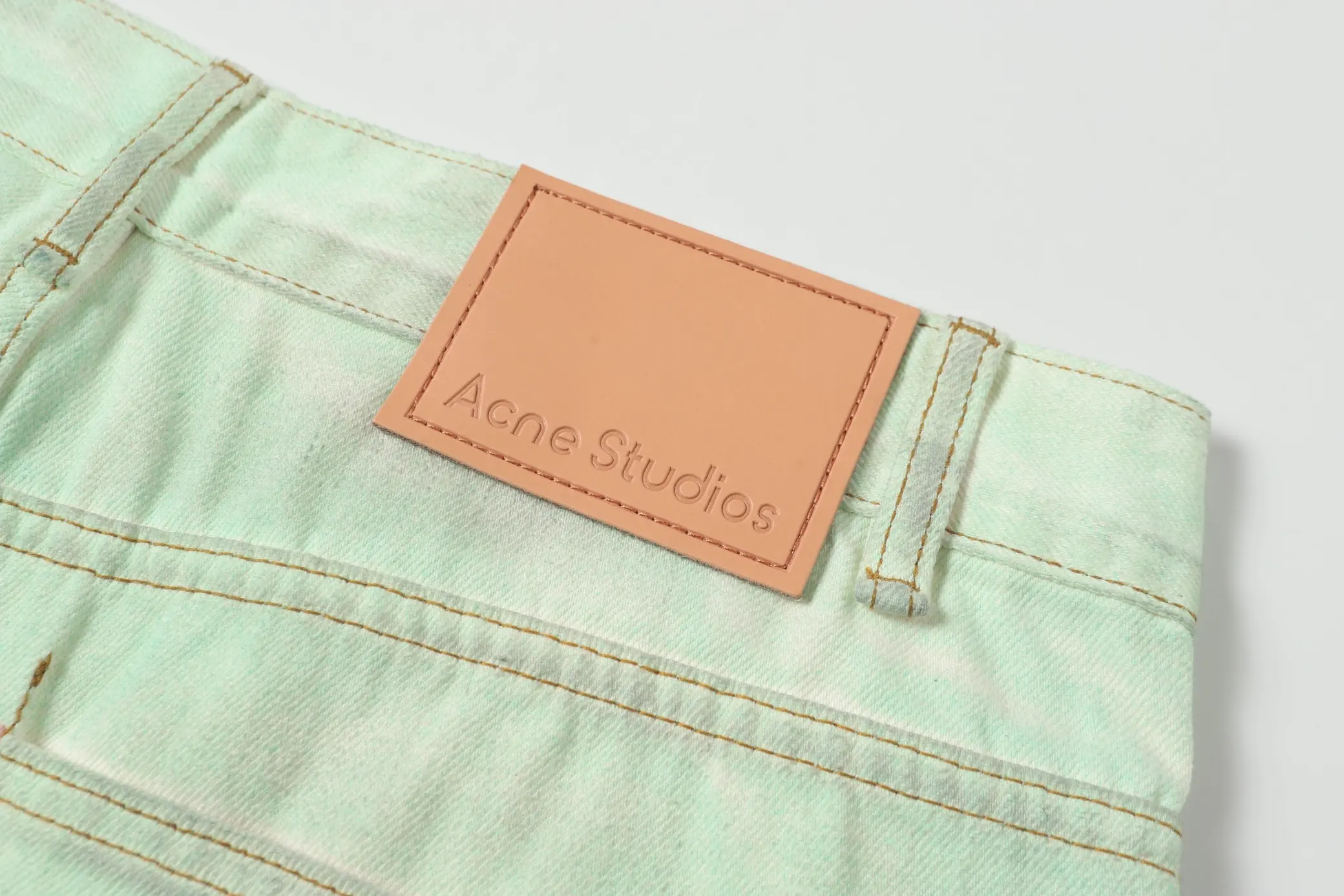 Distressed Mud-Dye Denim Shorts D22518639 — view 14