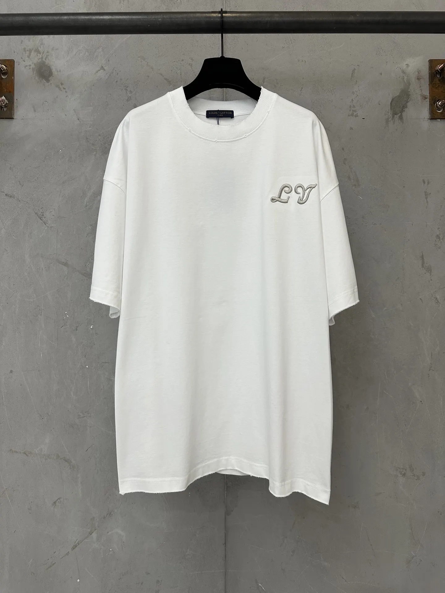 Embroidered Logo Heavyweight Cotton T-Shirt D18011552