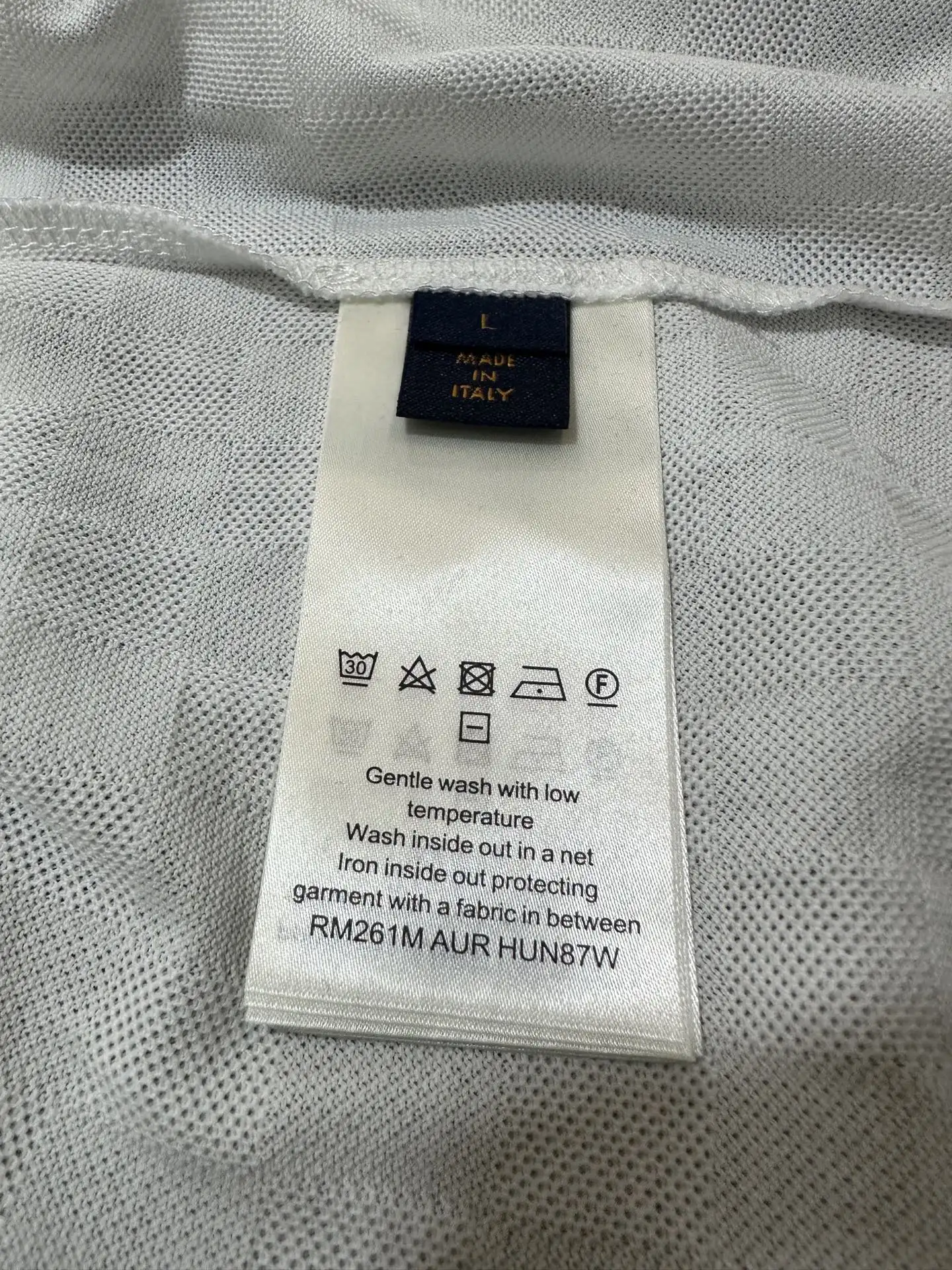 Embroidered Cotton Polo Shirt with Pearl Buttons D18511359 — view 9