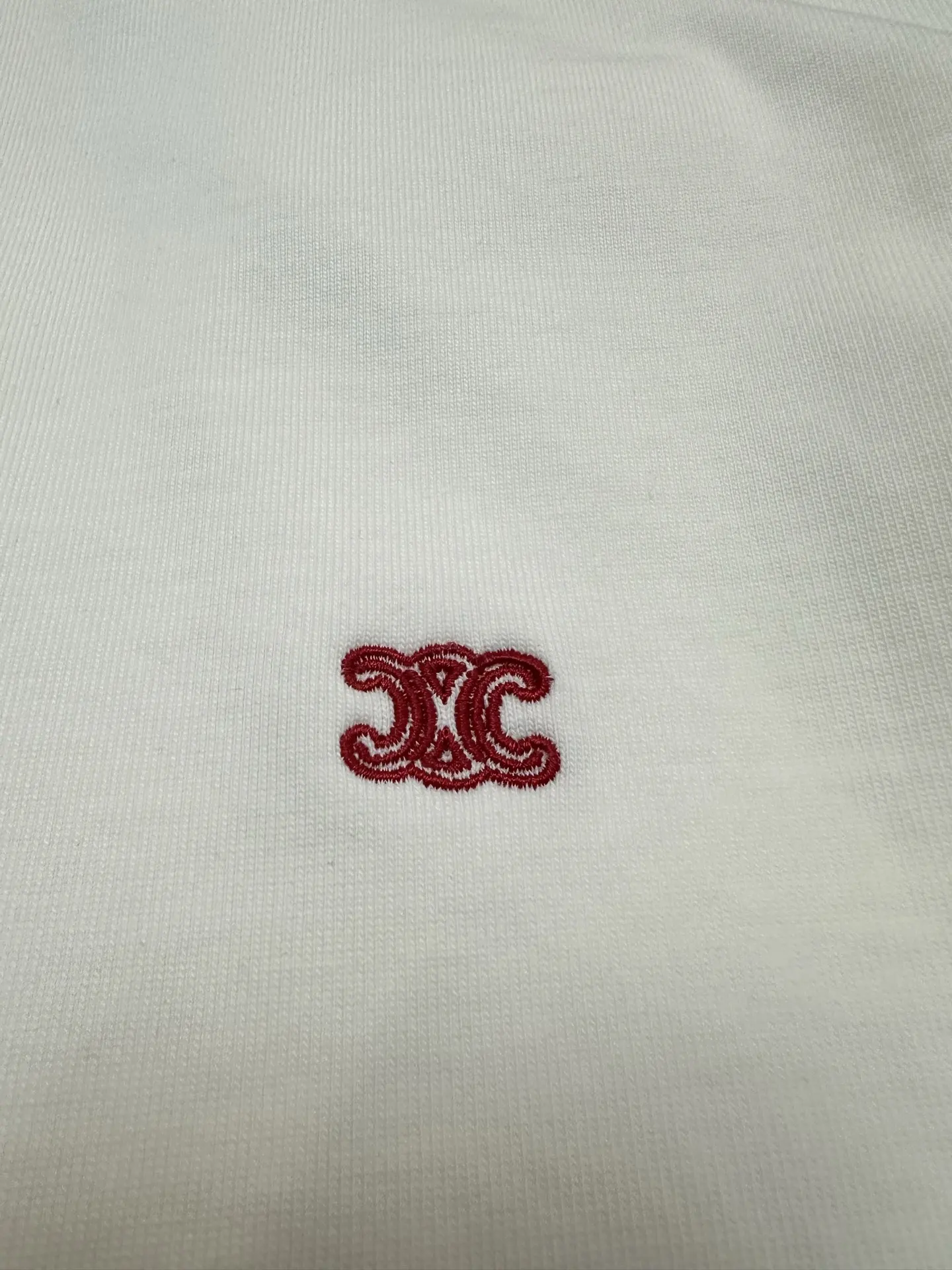 Triomphe Embroidered Heavyweight Cotton T-Shirt D19011187 — view 7