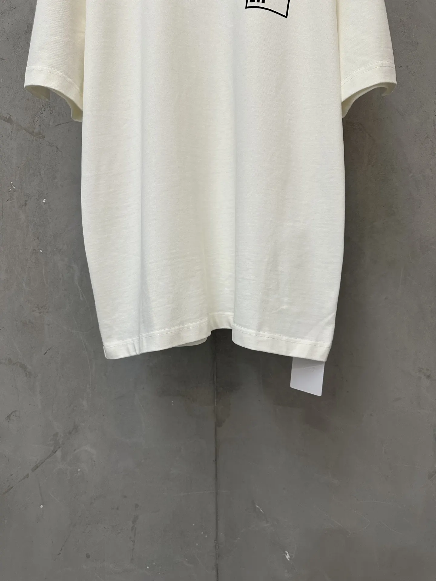 MM6 Logo Flocked Heavyweight Cotton T-Shirt D19523726 — view 4